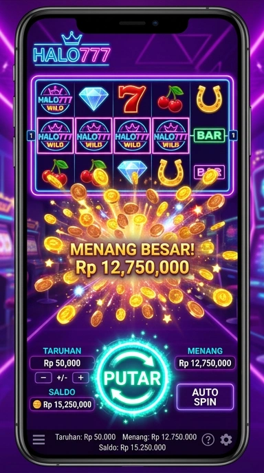 Layar utama halo777 — antarmuka bersih setelah instalasi